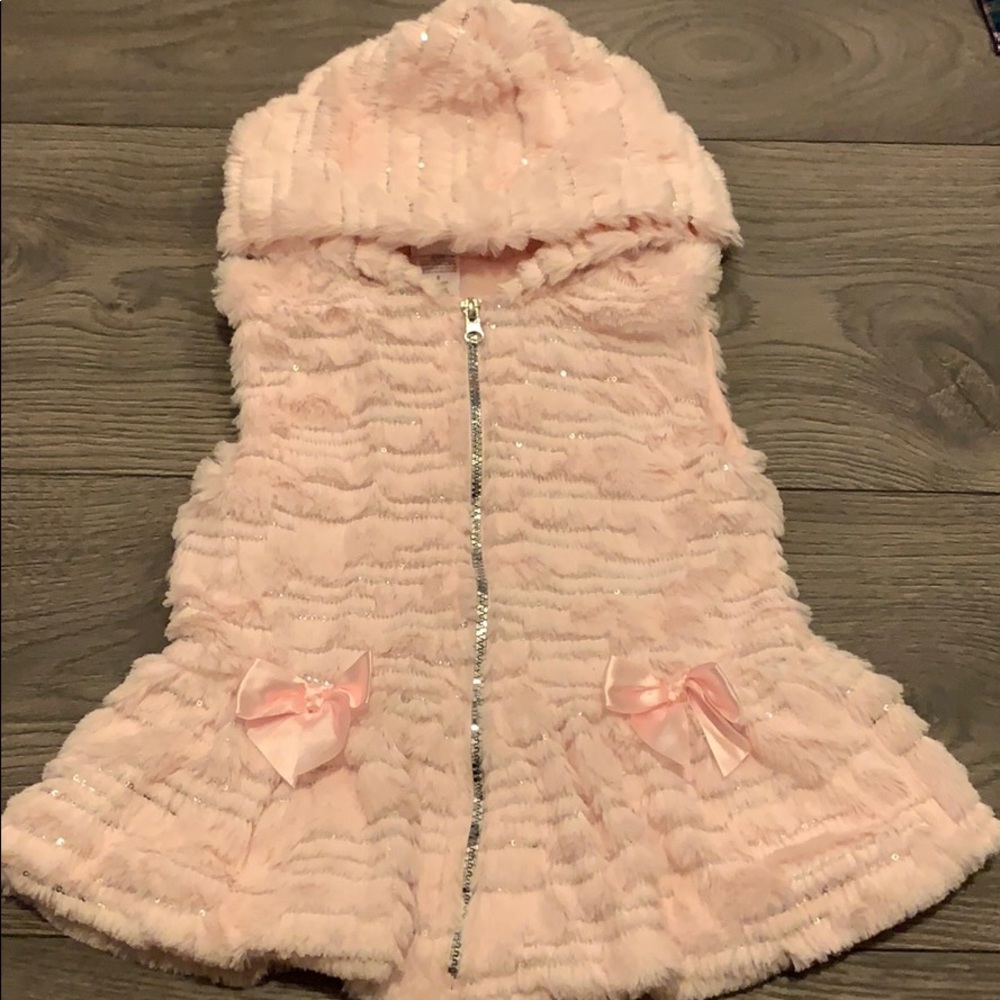 Pink Fuzzy Vest! (So Cute!!)